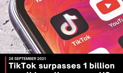 TikTok surpasses 1 billion monthly active users; US, Europe biggest market