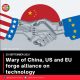 Wary of China, US and EU forge alliance on technology