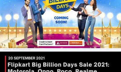 Flipkart Big Billion Days Sale 2021: Motorola, Oppo, Poco, Realme, Samsung, Vivo to Launch New Smartphones