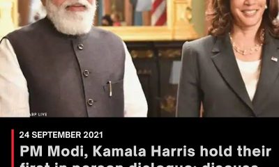 PM Modi, Kamala Harris hold their first in person dialogue; discuss bilateral ties, Indo-Pacific