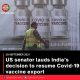 US senator lauds India’s decision to resume Covid-19 vaccine export