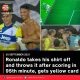 Ronaldo takes his shirt off and throws it after scoring in 95th minute, gets yellow card