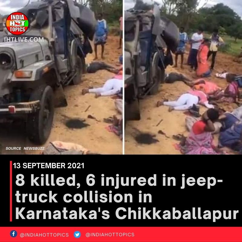 8 killed, 6 injured in jeep-truck collision in Karnataka’s Chikkaballapur