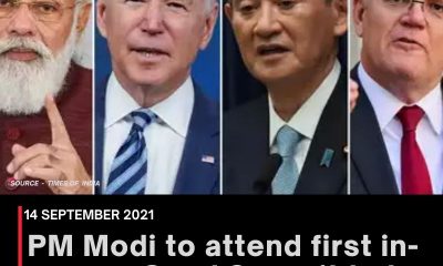 PM Modi to attend first in-person Quad Summit to be hosted by Biden next week