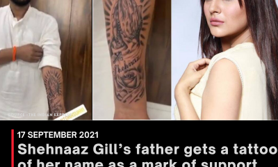 Shehnaaz Gill’s father gets a tattoo of her name as a mark of support after Sidharth Shukla’s demise