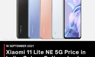 Xiaomi 11 Lite NE 5G Price in India, Colour Options Leak Ahead of September 29 Launch