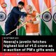 Neeraj’s javelin fetches highest bid of ₹1.5 crore as e-auction of PM’s gifts ends