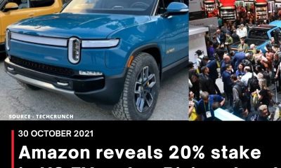 Amazon reveals 20% stake in US EV-maker Rivian ahead of its IPO