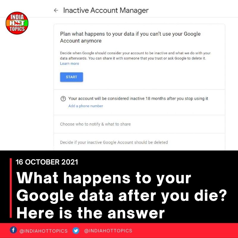 What happens to your Google data after you die? Here is the answer