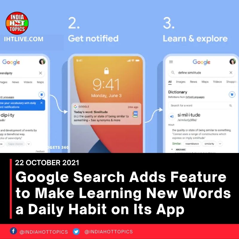 Google Search Adds Feature to Make Learning New Words a Daily Habit on Its App