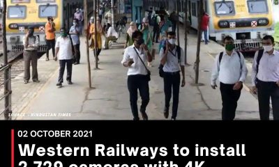Western Railways to install 2,729 cameras with 4K technology across 30 stations
