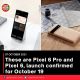 These are Pixel 6 Pro and Pixel 6, launch confirmed for October 19
