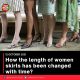 How  the length of  women skirts has been changed with time?