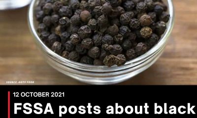 FSSA posts about black pepper adulteration
