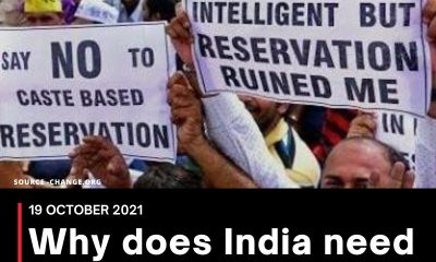 Why does India need to stop reservations?