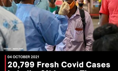 20,799 Fresh Covid Cases In India, 9% Lower Than Yesterday