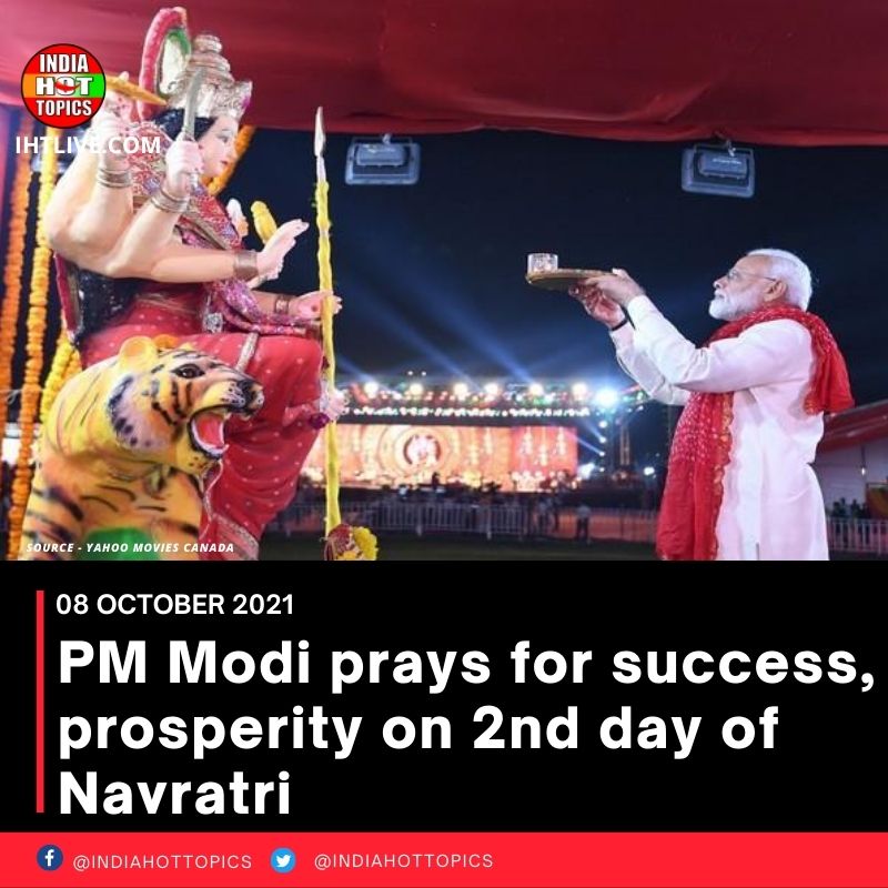 PM Modi prays for success, prosperity on 2nd day of Navratri