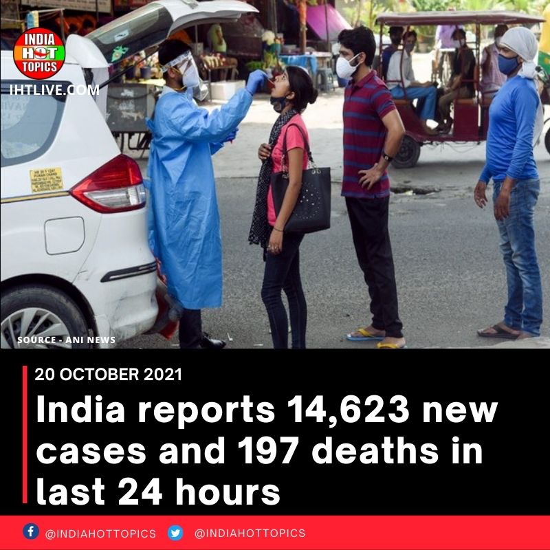 India reports 14,623 new cases and 197 deaths in last 24 hours