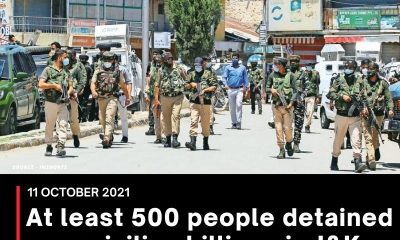 At least 500 people detained over civilian killings in J&K: Reports