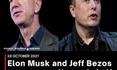Elon Musk and Jeff Bezos are now worth nearly half a trillion dollars