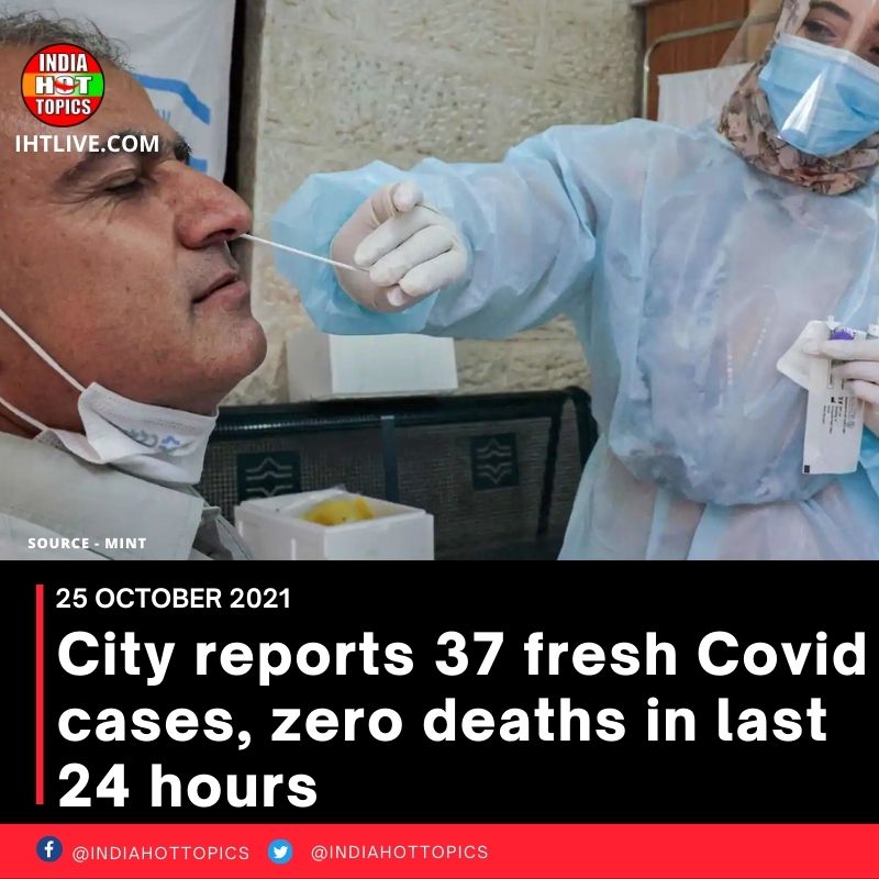 City reports 37 fresh Covid cases, zero deaths in last 24 hours
