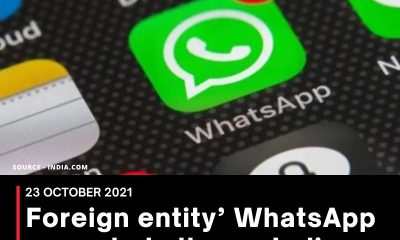 ‘Foreign entity’ WhatsApp cannot challenge Indian laws: Govt to HC