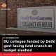 DU colleges funded by Delhi govt facing fund crunch as budget slashed