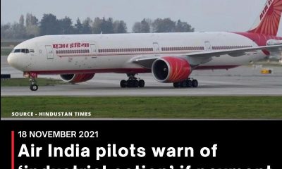 Air India pilots warn of ‘industrial action’ if payment issues aren’t resolved