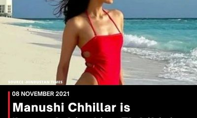 Manushi Chhillar is ‘baywatching’ in ₹7k bikini on Maldives holiday, see pics