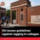 DU issues guidelines against ragging in colleges
