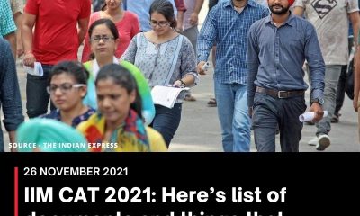 IIM CAT 2021: Here’s list of documents and things that candidates can carry on exam day