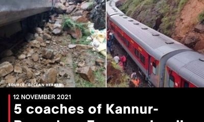5 coaches of Kannur-Bengaluru Express derail, all passengers safe
