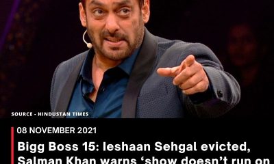 Bigg Boss 15: Ieshaan Sehgal evicted, Salman Khan warns ‘show doesn’t run on romance, yours wasn’t even much fun’