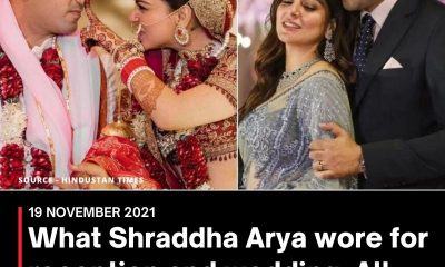 What Shraddha Arya wore for reception and wedding: All pics from the festivities