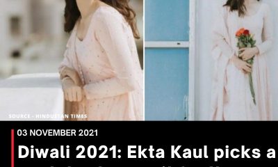 Diwali 2021: Ekta Kaul picks a pastel salwar suit for the festive season