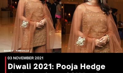 Diwali 2021: Pooja Hedge decks up in a ₹39K kurta-sharara set