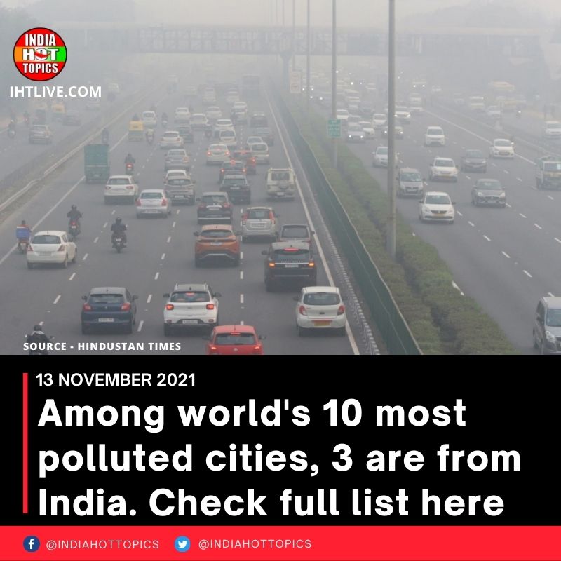 Among world’s 10 most polluted cities, 3 are from India. Check full list here