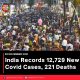 India Records 12,729 New Covid Cases, 221 Deaths