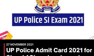 UP Police Admit Card 2021 for SI and ASI posts released, download link here