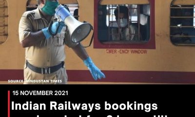 Indian Railways bookings service shut for 6 hours till Nov 21