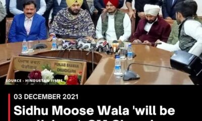 Sidhu Moose Wala ‘will be youth icon’: CM Channi as Punjabi singer joins Congress