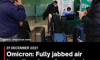 Omicron: Fully jabbed air travellers to undergo test on arrival in Canada