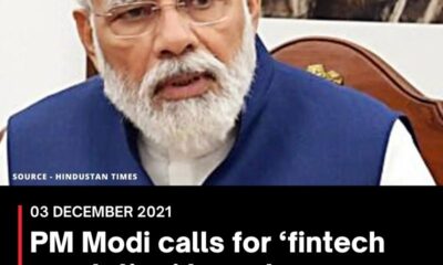 PM Modi calls for ‘fintech revolution’ based on inclusiveness and trust