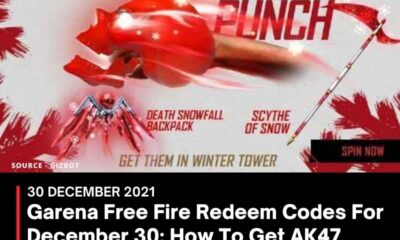 Garena Free Fire Redeem Codes For December 30: How To Get AK47 Flaming Dragon Loot Crate For Free?