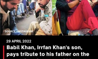 Babil Khan, Irrfan Khan’s son, pays tribute to his father on the second anniversary of his father’s death