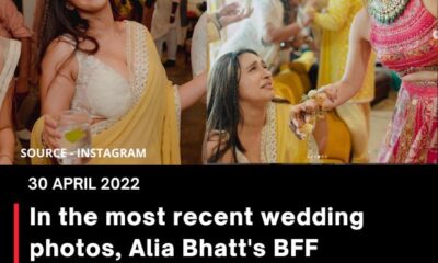 In the most recent wedding photos, Alia Bhatt’s BFF Akansha Ranjan is inconsolable