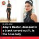 Amyra Dastur, dressed in a black co-ord outfit, is the boss lady