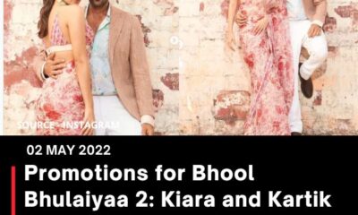 Promotions for Bhool Bhulaiyaa 2: Kiara and Kartik turn up the heat with seductive looks