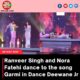 Ranveer Singh and Nora Fatehi dance to the song Garmi in Dance Deewane Jr