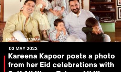 Kareena Kapoor posts a photo from her Eid celebrations with Saif Ali Khan, Taimur Ali Khan, and Jeh